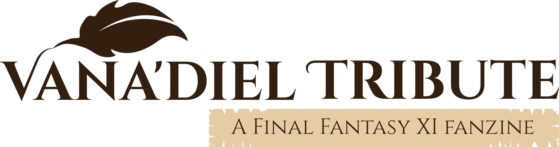 logo for 'Vana'diel Tribute: a Final Fantasy XI fanzine'. designed by fuzzyren & Kazy.